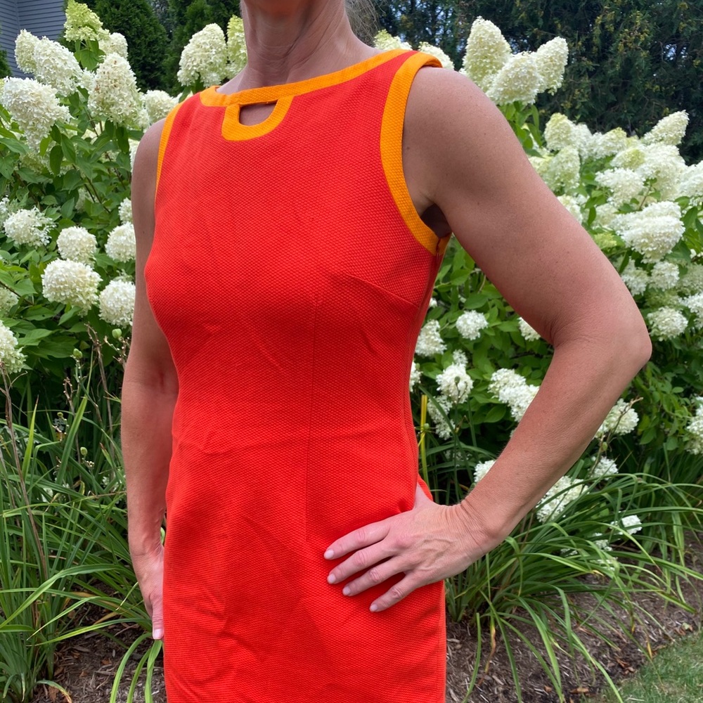 Davis Meister Casual Orange Dress - Size S